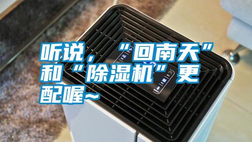 聽說,“回南天”和“除濕機”更配喔~