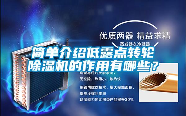 簡單介紹低露點轉輪除濕機的作用有哪些？