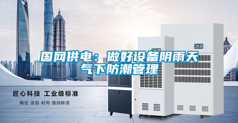 國網供電:做好設備陰雨天氣下防潮管理