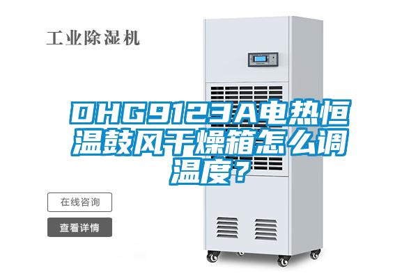 DHG9123A電熱恒溫鼓風干燥箱怎么調(diào)溫度？