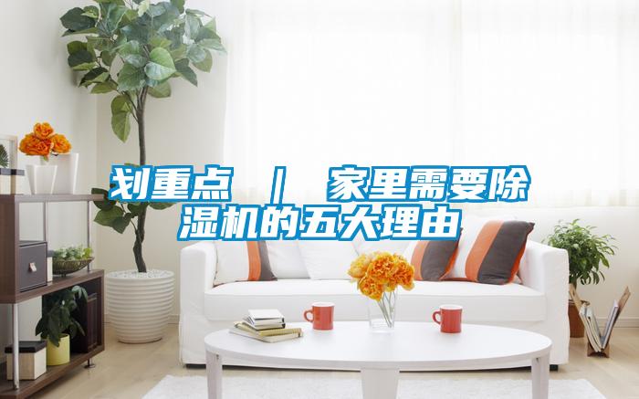 劃重點 | 家里需要除濕機的五大理由