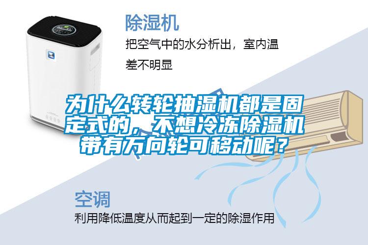 為什么轉輪抽濕機都是固定式的，不想冷凍除濕機帶有萬向輪可移動呢？