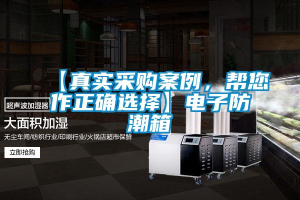 【真實采購案例，幫您作正確選擇】電子防潮箱