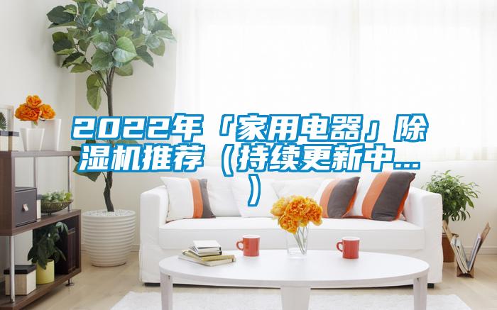 2022年「家用電器」除濕機推薦（持續更新中...）