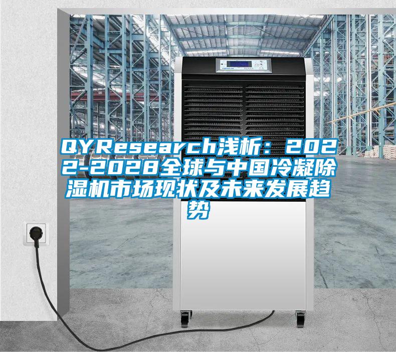 QYResearch淺析:2022-2028全球與中國冷凝除濕機市場現狀及未來發展趨勢