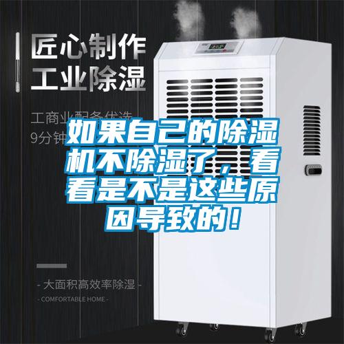 如果自己的除濕機不除濕了,看看是不是這些原因導致的!
