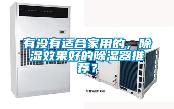 有沒有適合家用的,除濕效果好的除濕器推薦?
