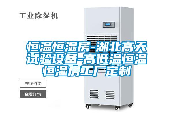 恒溫恒濕房-湖北高天試驗設備-高低溫恒溫恒濕房工廠定制