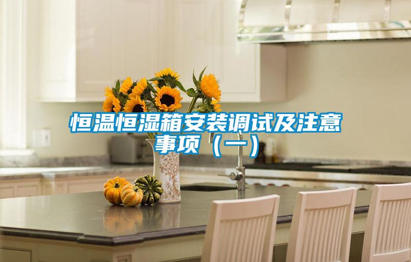 恒溫恒濕箱安裝調(diào)試及注意事項(xiàng)(一)