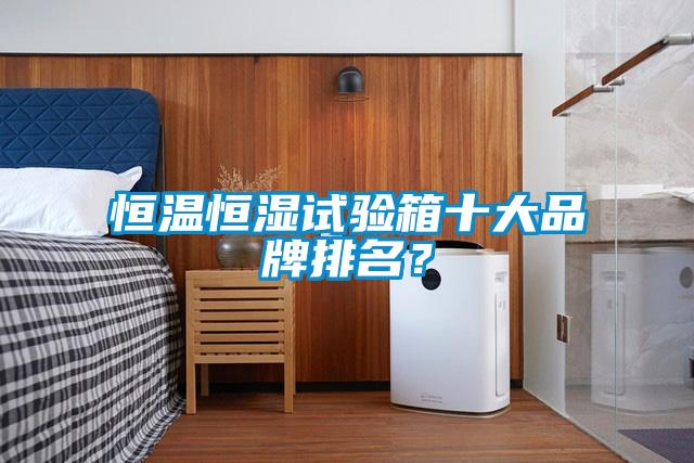 恒溫恒濕試驗箱十大品牌排名？