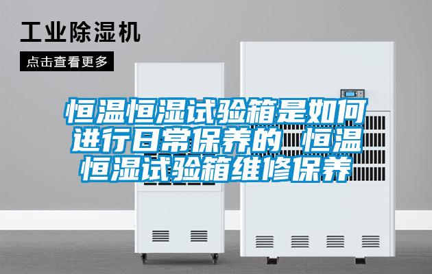 恒溫恒濕試驗(yàn)箱是如何進(jìn)行日常保養(yǎng)的 恒溫恒濕試驗(yàn)箱維修保養(yǎng)
